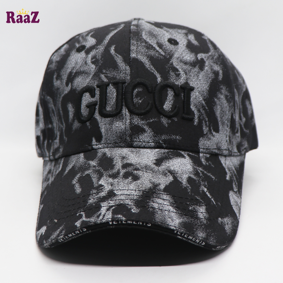 Picture of Premium Quality - White Black Flame Fabrics Embroidery Imported Premium Baseball Cap - Modern - Choice Expression - Designed - Urban Vibes