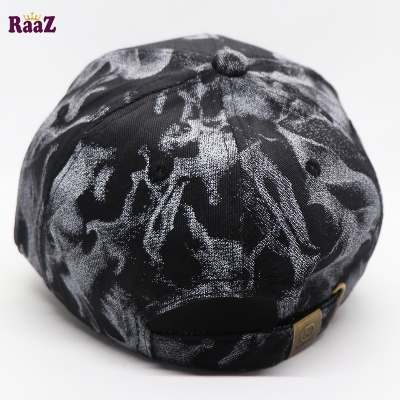 Picture of Premium Quality - White Black Flame Fabrics Embroidery Imported Premium Baseball Cap - Modern - Choice Expression - Designed - Urban Vibes