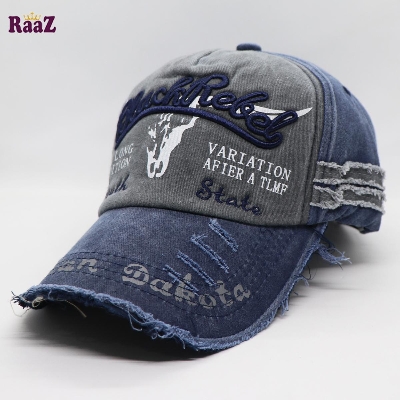 Picture of Deep Blue Vintage Retro Wash Baseball Cap