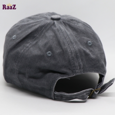 Picture of Silver NYC Vintage Retro Wash Baseball Cap