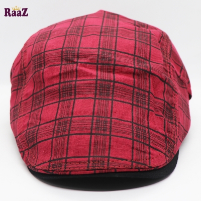 Picture of Ensemble Yourself - Custom Experience - Red Plaid Beret British Retro Vintage Fashion Golf - Couture - High-end - Designed - Urban Vibes