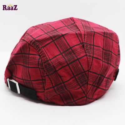 Picture of Ensemble Yourself - Custom Experience - Red Plaid Beret British Retro Vintage Fashion Golf - Couture - High-end - Designed - Urban Vibes