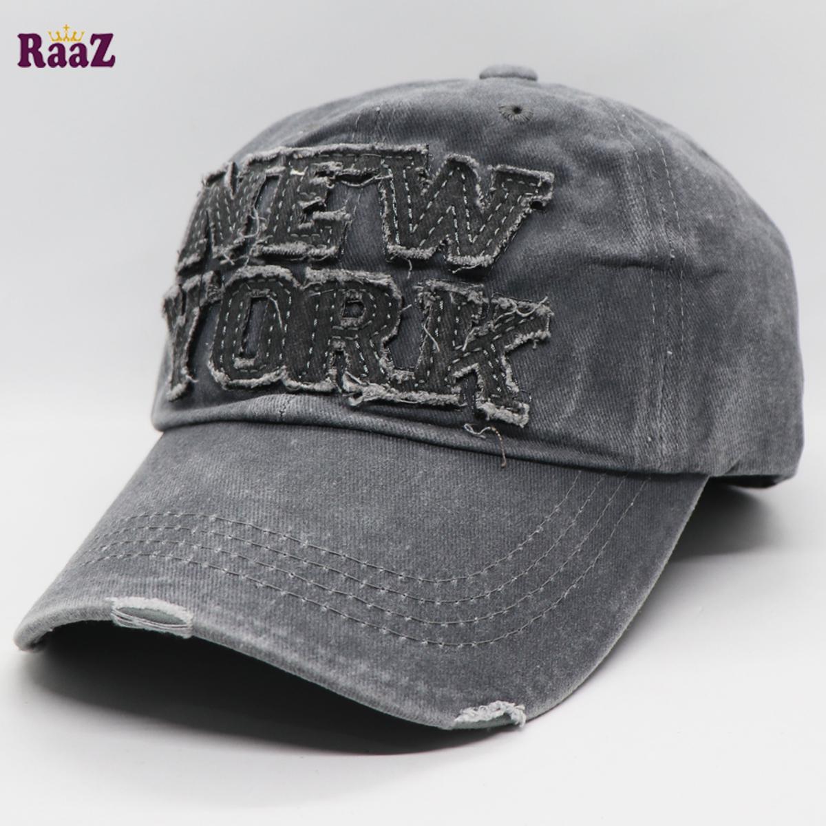 Picture of Silver New York Logo Baseball Wash Cap