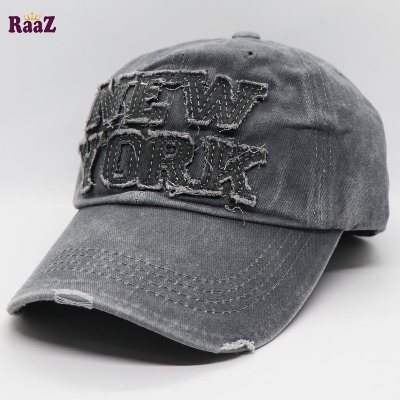 Picture of Silver New York Logo Baseball Wash Cap