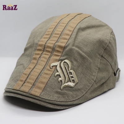 Picture of Light Brown Wash Men Women Vintage Cotton Patchwork Newsboy Cap Duckbill Visor Casual Cabbie Beret Caps Brand Strapback Flat Golf Hats
