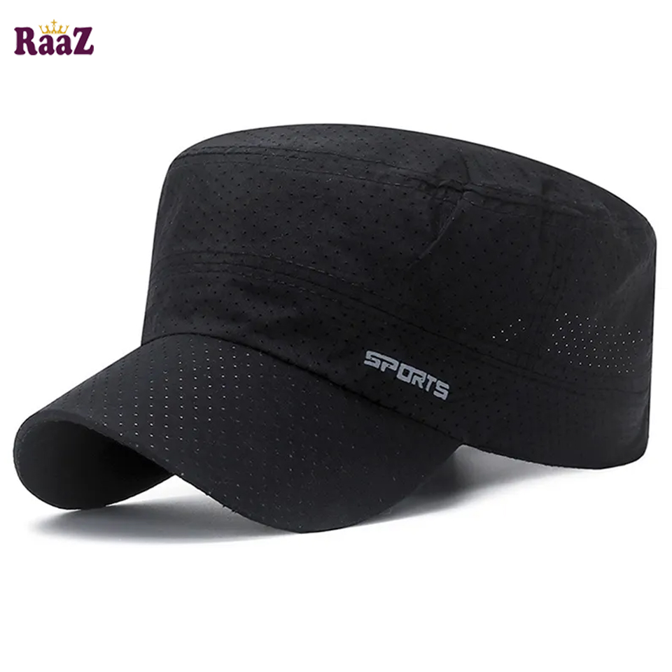 Picture of Black Polyester Sports Fashion Cap