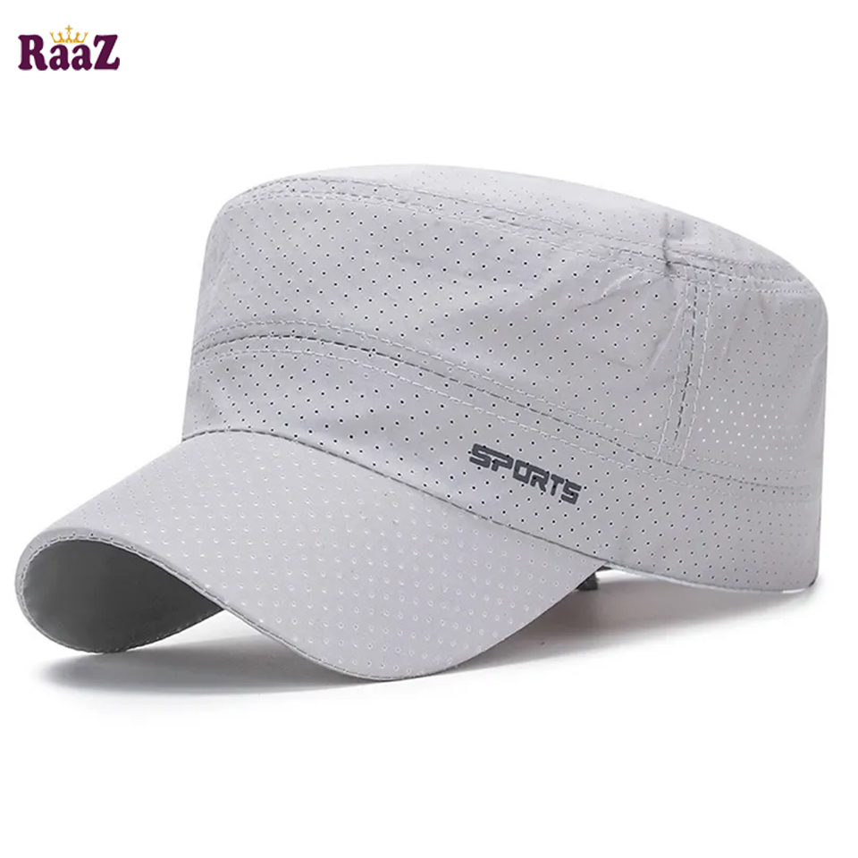 Picture of Silver Polyester Sports Fashion Cap