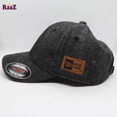 Picture of NY Leather Logo Mix Grey Wool Premium Fabrics Baseball Cap