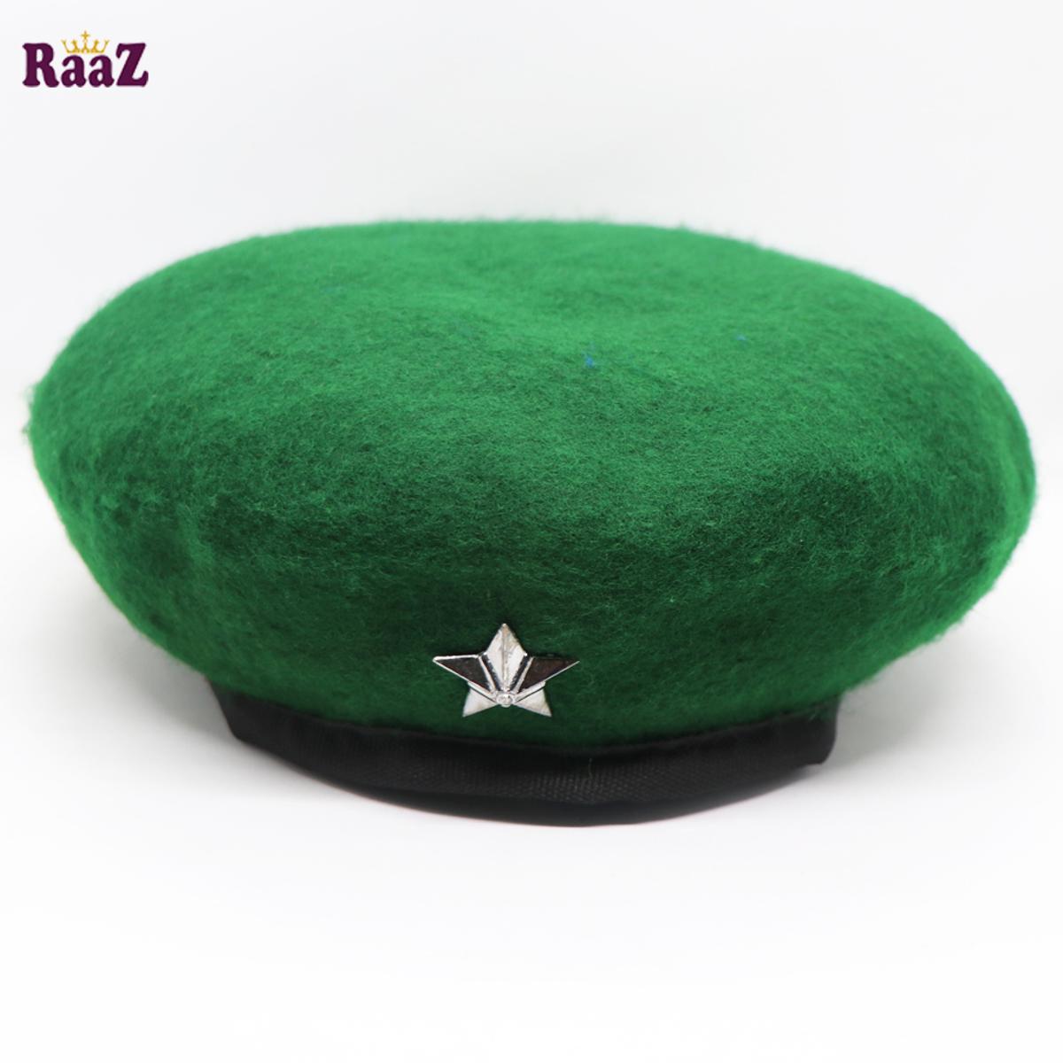 Picture of Green Che Guevara Military Metal Star Beret Cap (Free Size)