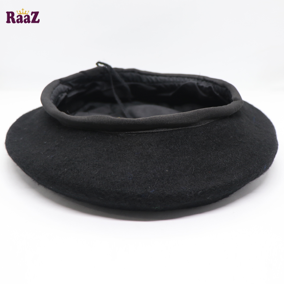 Picture of Black Solid Color Che Guevara Military Beret Cap (Free Size)