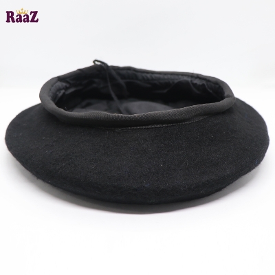 Picture of Black Solid Color Che Guevara Military Beret Cap (Free Size)