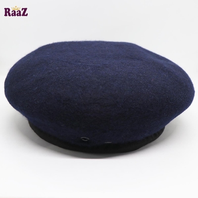 Picture of Navy Blue Solid Color Che Guevara Military Beret Cap (Free Size)