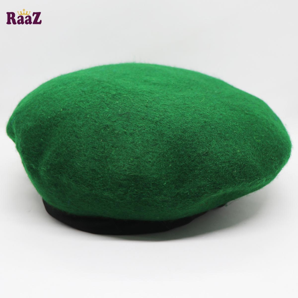 Picture of Green Solid Color Che Guevara Military Beret Cap (Free Size)