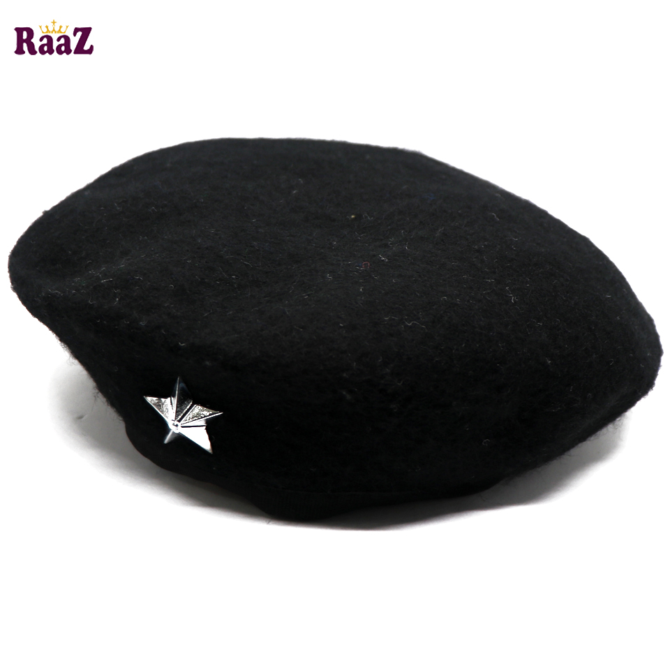 Picture of Black Che Guevara Military Metal Star Beret Cap (Free Size)