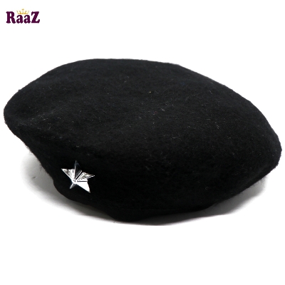 Picture of Black Che Guevara Military Metal Star Beret Cap (Free Size)