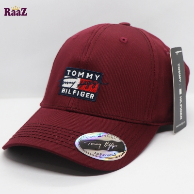 Picture of Stylish - Modern Vibe - Superb Quality - Maroon Embroidery Logo Export Quality Cotton Curved Cap - Trend and Needful - Well Inspired & Crafted