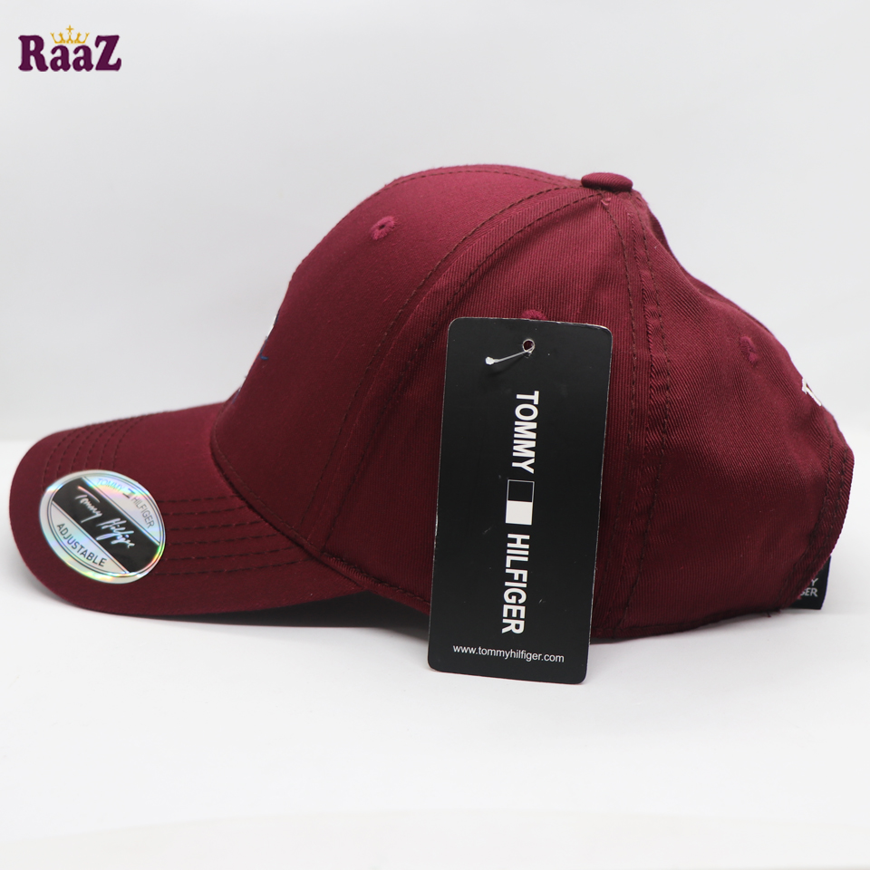 Picture of Stylish - Modern Vibe - Superb Quality - Maroon Embroidery Logo Export Quality Cotton Curved Cap - Trend and Needful - Well Inspired & Crafted