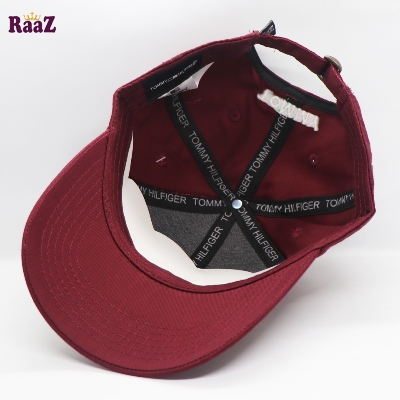 Picture of Stylish - Modern Vibe - Superb Quality - Maroon Embroidery Logo Export Quality Cotton Curved Cap - Trend and Needful - Well Inspired & Crafted
