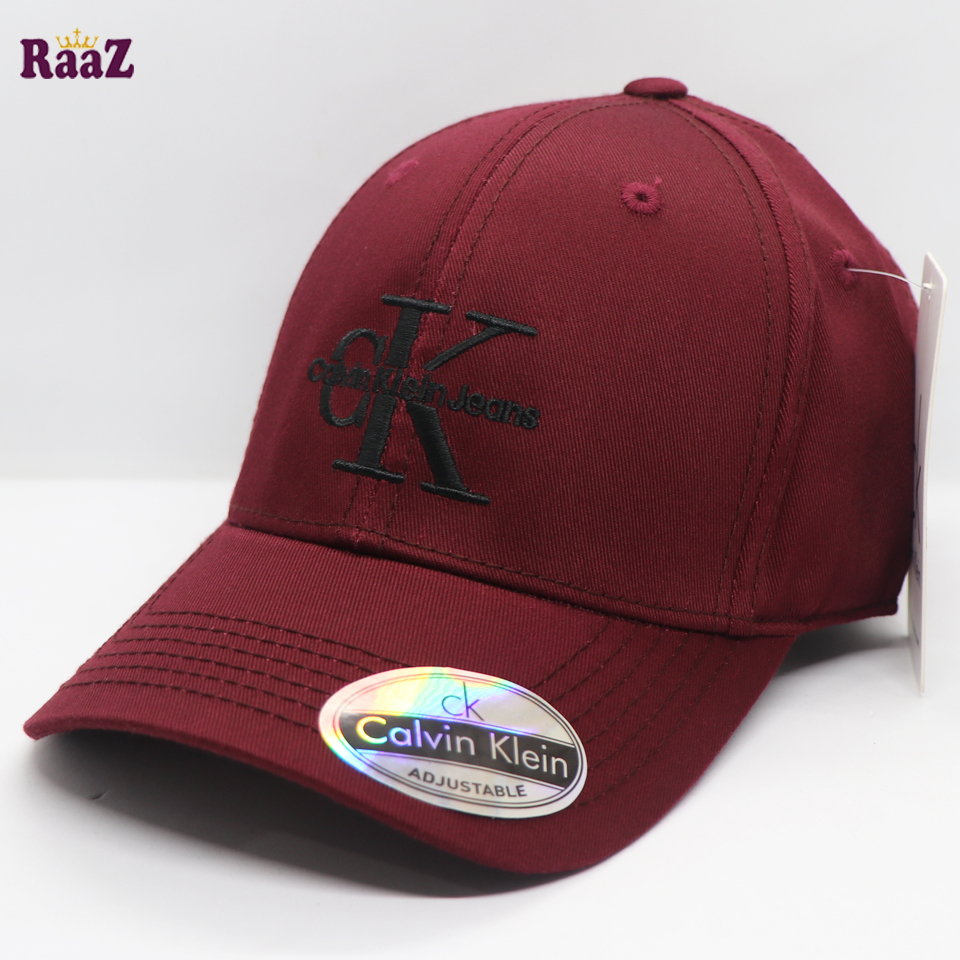 Picture of Trendsetter - Fashion Innovator - Highly Sustainable - Maroon Premium Fabrics Curved Visor Export Quality Cap - Durabilty Assured