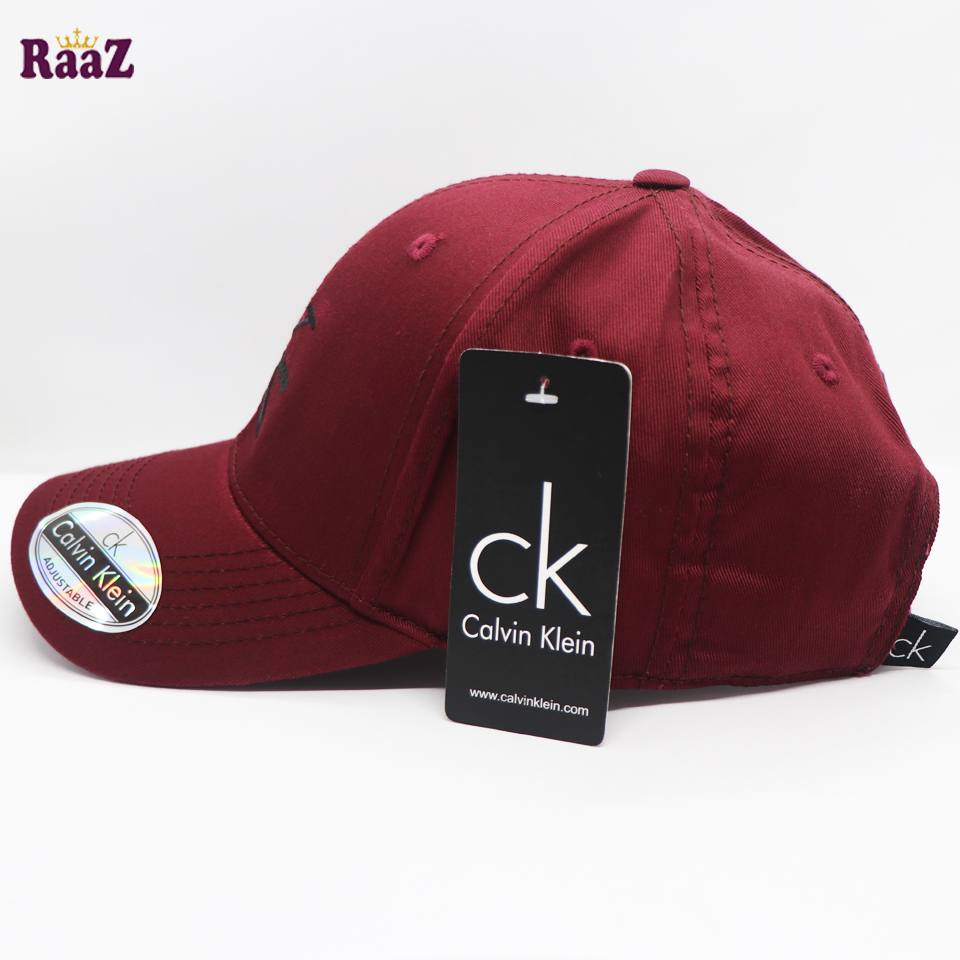 Picture of Trendsetter - Fashion Innovator - Highly Sustainable - Maroon Premium Fabrics Curved Visor Export Quality Cap - Durabilty Assured