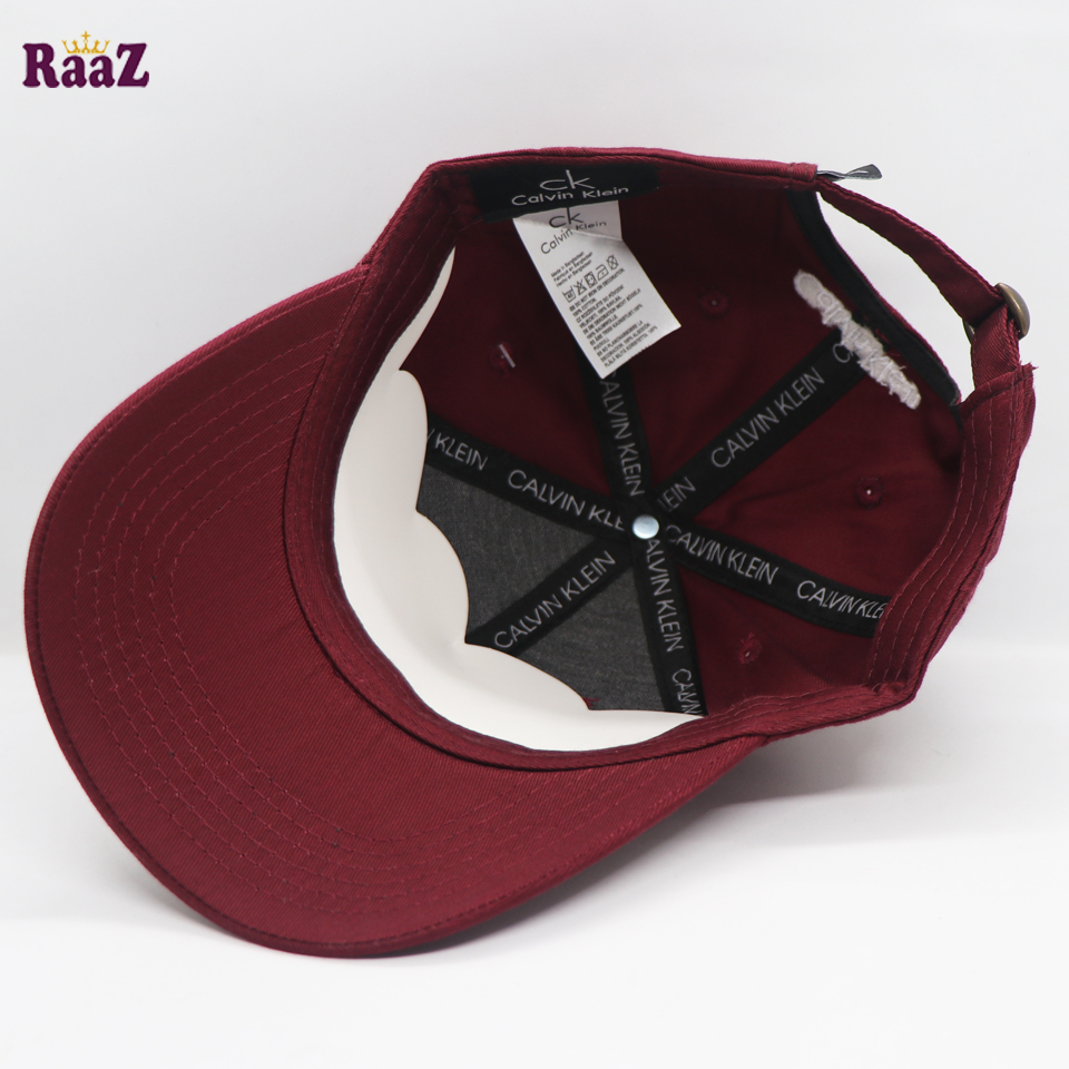 Picture of Trendsetter - Fashion Innovator - Highly Sustainable - Maroon Premium Fabrics Curved Visor Export Quality Cap - Durabilty Assured