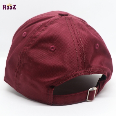 Picture of Maroon Premium Quality Solid Color Curved Visor Cap