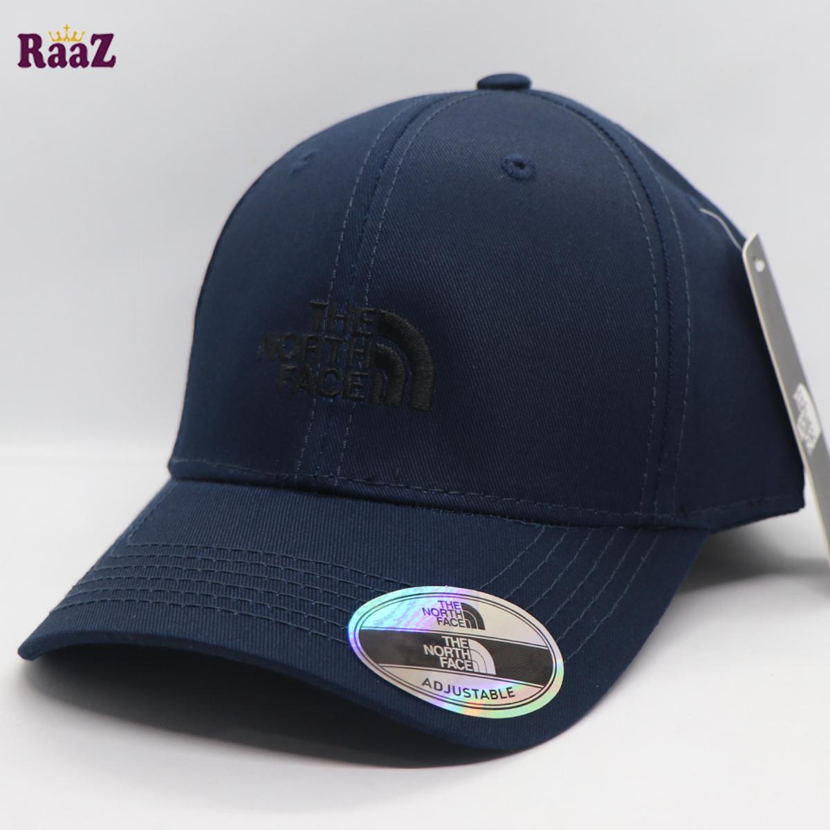 Picture of Navy Blue Embroidery Logo Adjustable Premium Curved Visor Cap