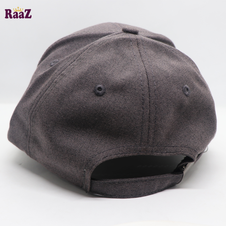 Picture of Grey Gyoufu Leather Logo Curved Visor Cap