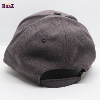 Picture of Grey Gyoufu Leather Logo Curved Visor Cap