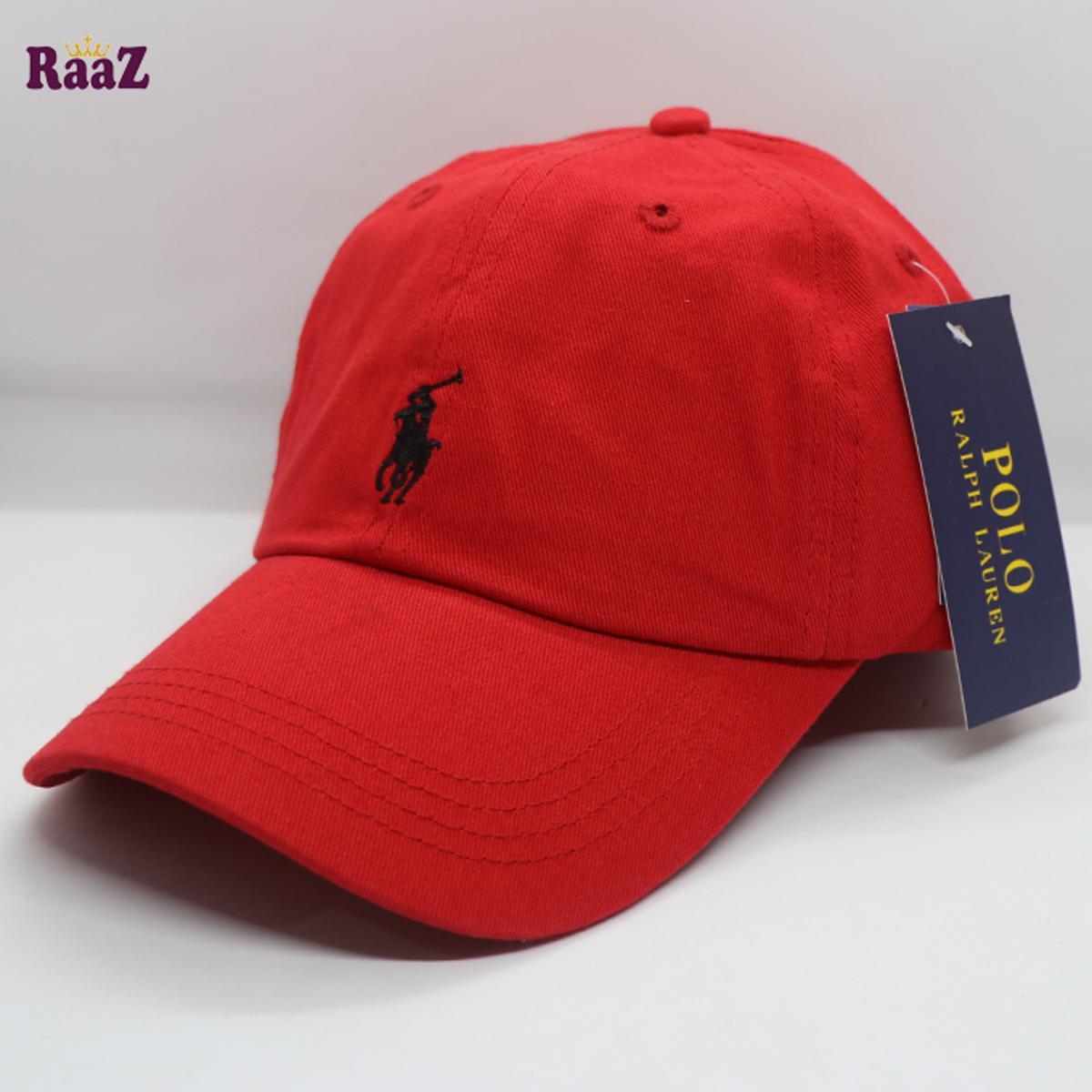 Picture of Trendsetter - Fashion Innovator - Highly Durable - Red Black Embroidery Logo Cotton Curved Visor Cap - Sustainable Choice