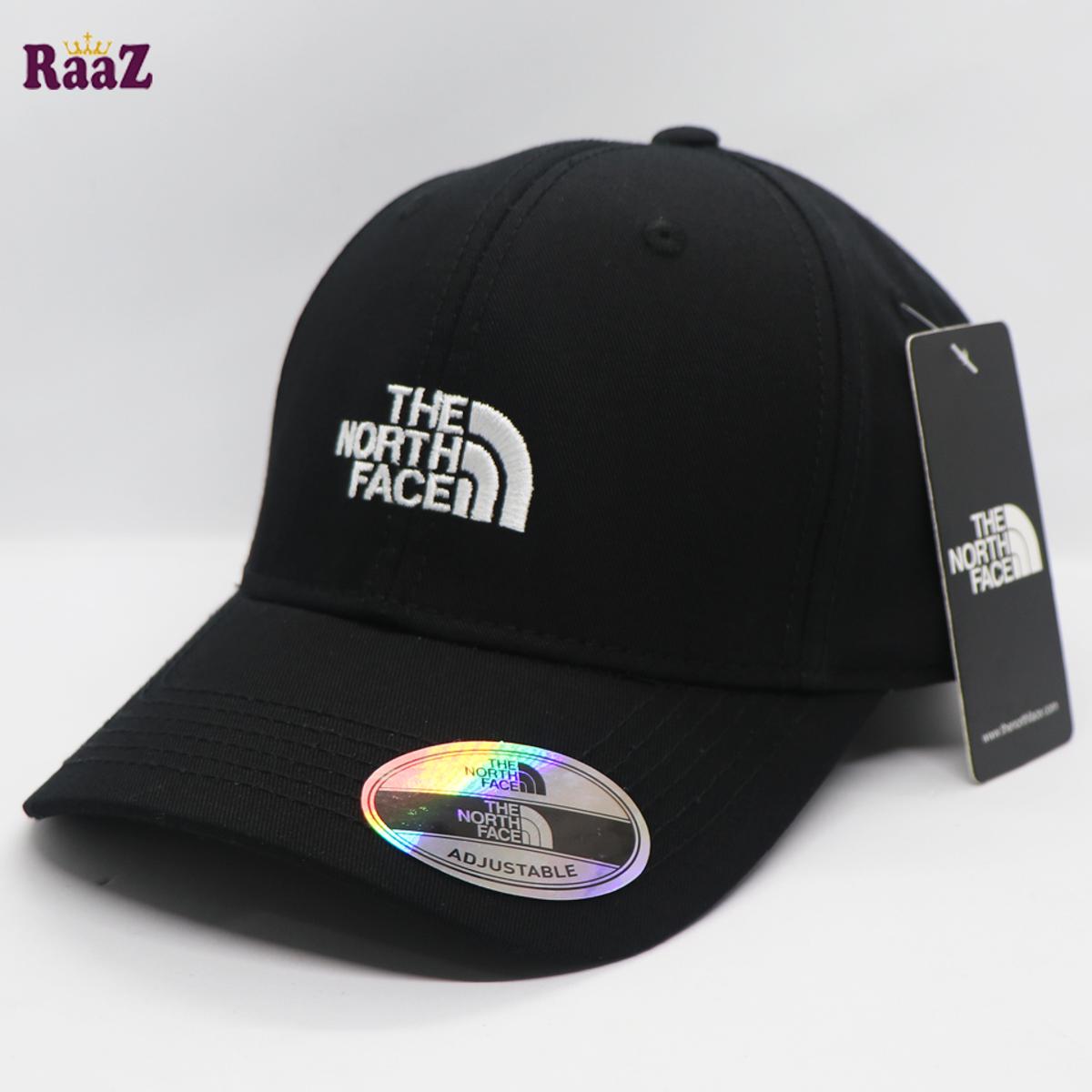 Picture of Black Embroidery Logo Adjustable Premium Curved Visor Cap