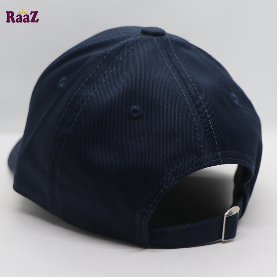 Picture of Navy Blue Premium Quality Solid Color Curved Visor Cap