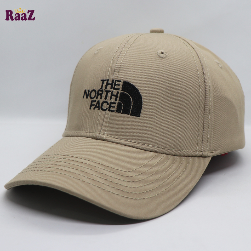 Picture of Off White and Black Cotton Export North Face Cap For Men