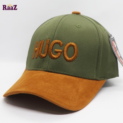 Picture of Green and Brown Velvet Cotton Export Baseball Cap For Men