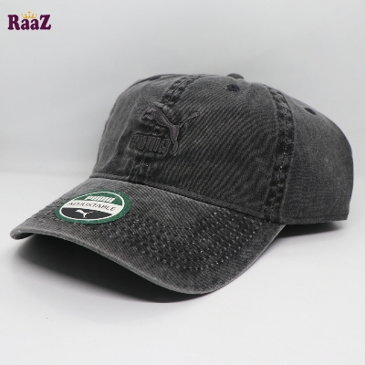 Picture of Deep Ash Puma Embroidery Logo Cotton Curved Cap