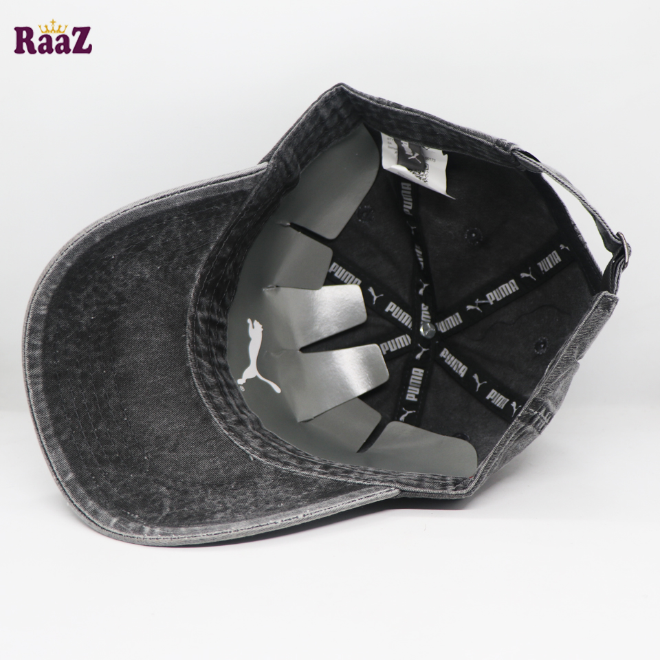 Picture of Deep Ash Puma Embroidery Logo Cotton Curved Cap