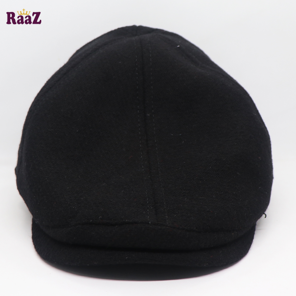 Picture of Full Black Steel Logo Newsboy Golf Cap