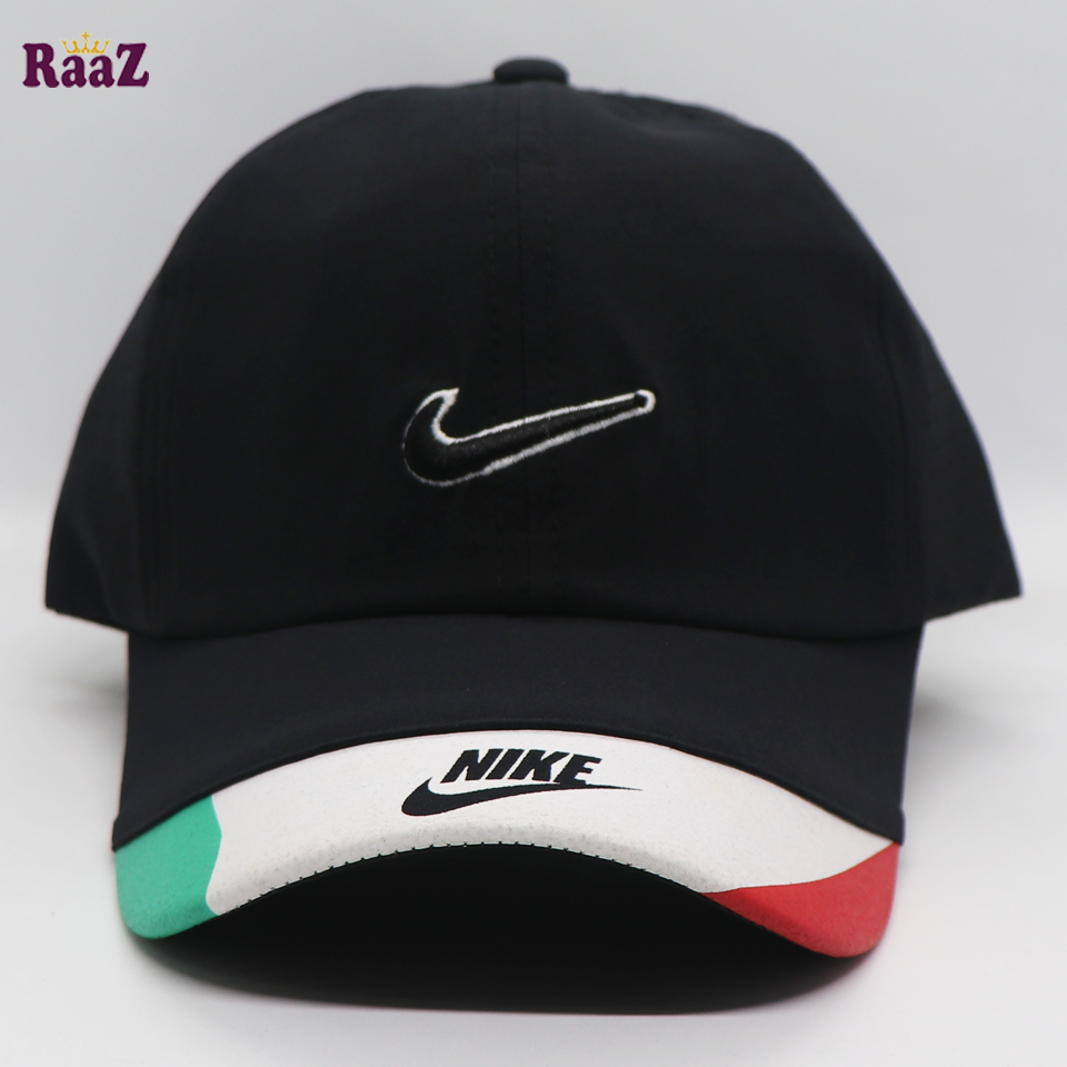 Picture of Black Polyester Fabrics Embroidery Logo Curved Visor Cap