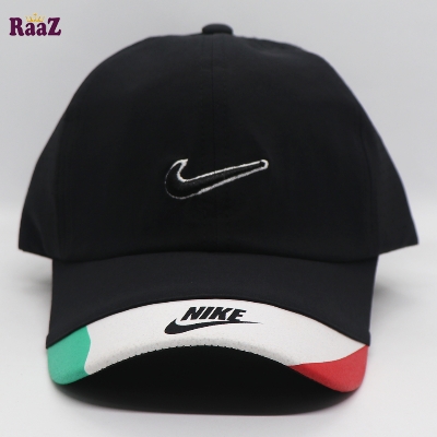 Picture of Black Polyester Fabrics Embroidery Logo Curved Visor Cap
