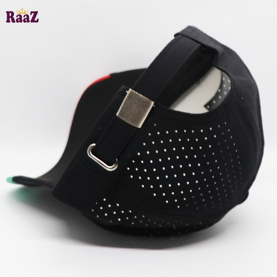 Picture of Black Polyester Fabrics Embroidery Logo Curved Visor Cap