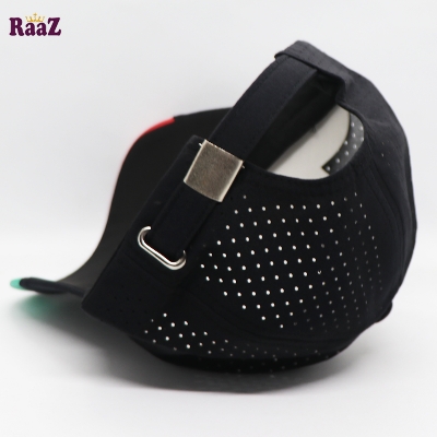 Picture of Black Polyester Fabrics Embroidery Logo Curved Visor Cap