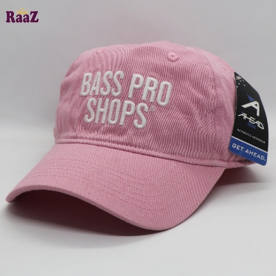 Picture of Pink Wash Fabrics Embroidery Logo Curved Cap