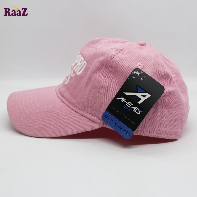 Picture of Pink Wash Fabrics Embroidery Logo Curved Cap