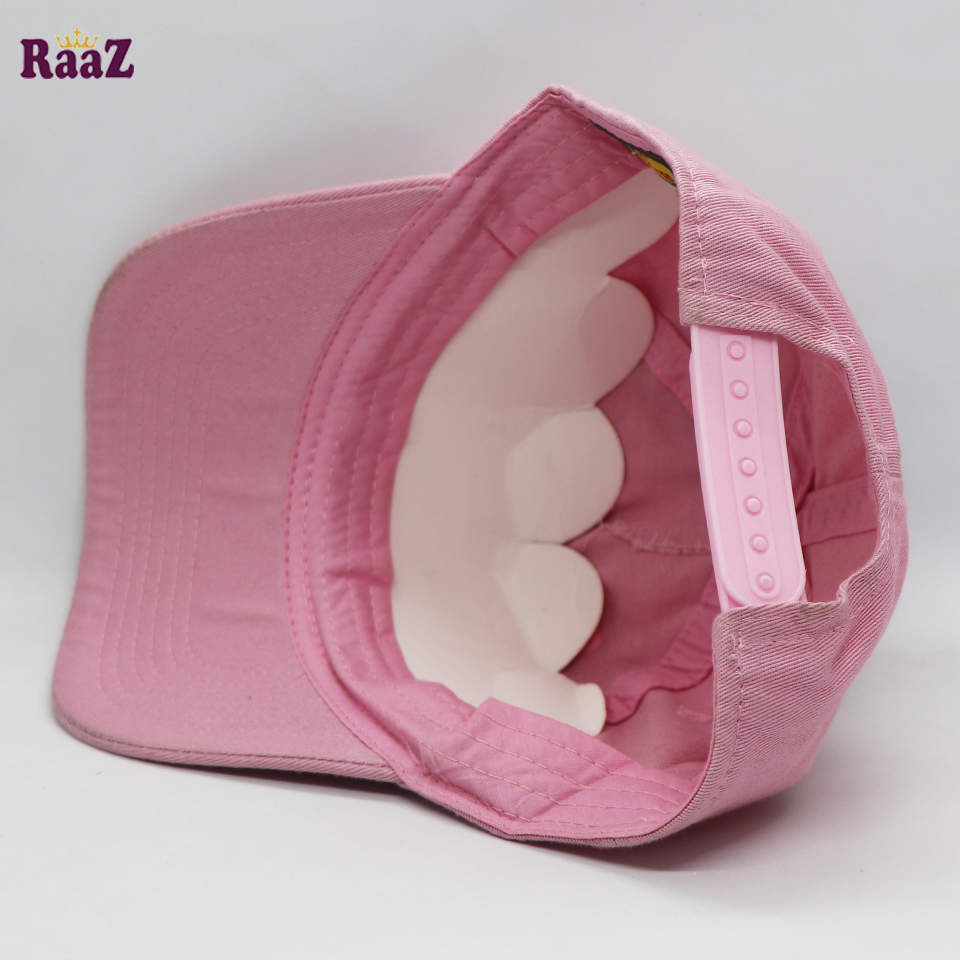 Picture of Pink Wash Fabrics Embroidery Logo Curved Cap