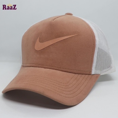 Picture of Soft Brown Swoosh Logo Half Net Cap