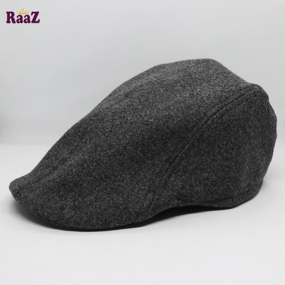 Picture of Grey Wool Fabrics Newsboy Golf Cap