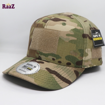 Picture of Green Off White US Army Tactical Operator Ripstop Cotton Baseball Cap With Loop Patch