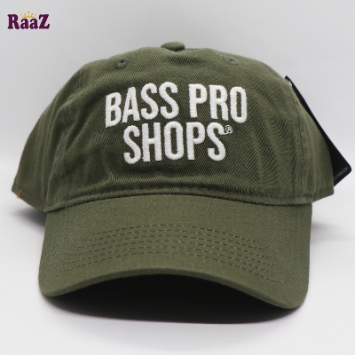 Picture of Olive Wash Fabrics Embroidery Logo Curved Cap