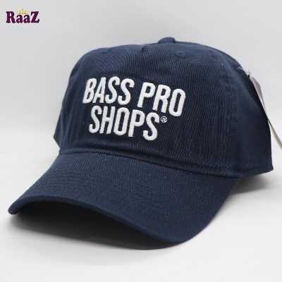 Picture of Navy Blue Wash Fabrics Embroidery Logo Curved Cap