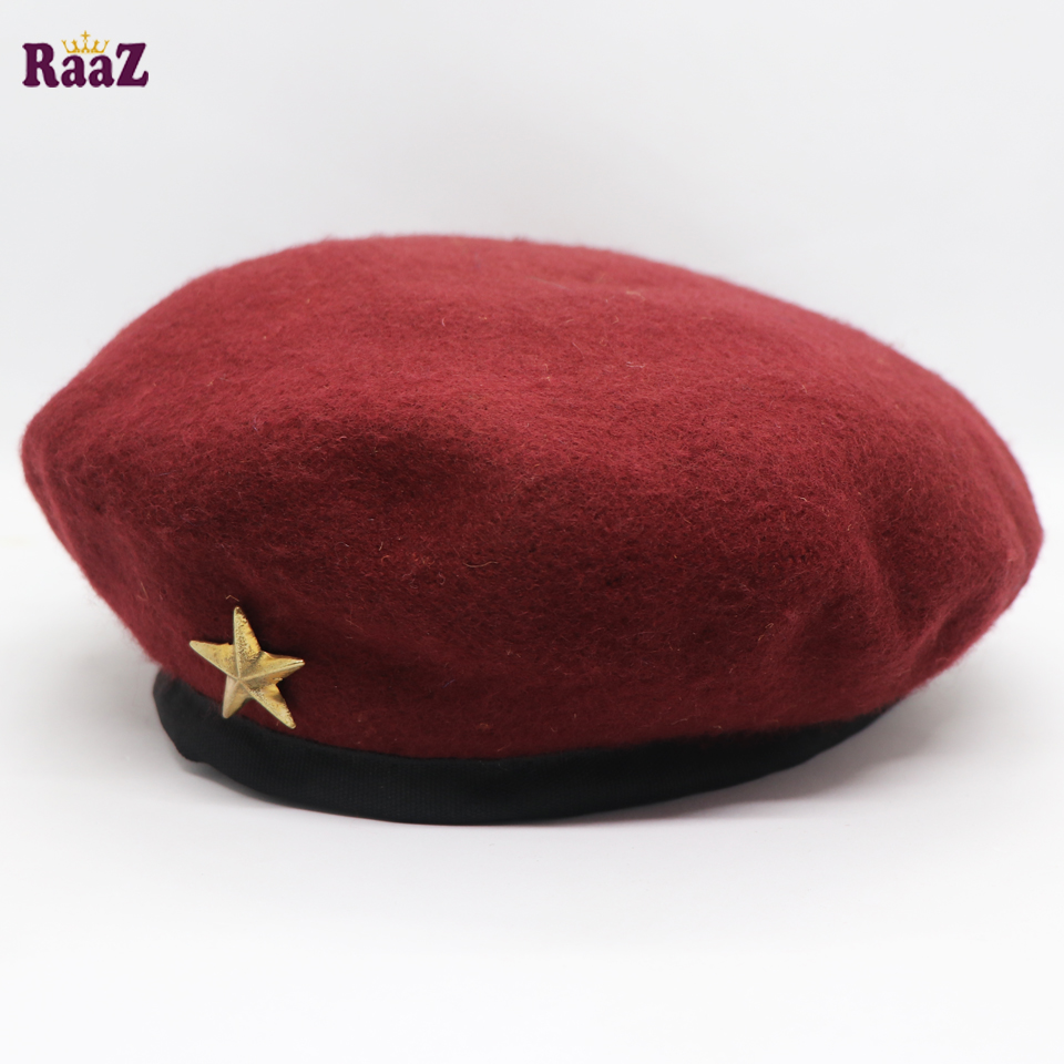 Picture of Maroon Golden Star Che Guevara Hat Cap For Men - Cap - Cap For Men